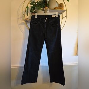 Rag & Bone Low Rise Wide Leg Jeans